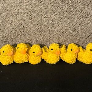 Yellow Crochet Ducklings